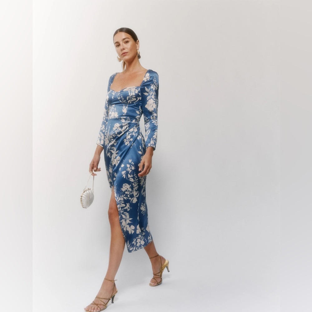 NWT ReformationGloriana Silk Dress Size 4